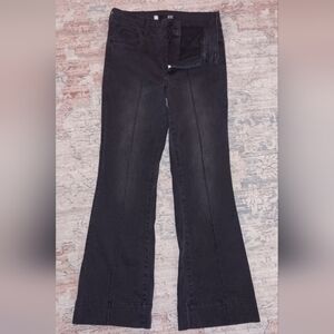 Kut From Kloth ANA High Rise Flare Black Jeans Women's 10